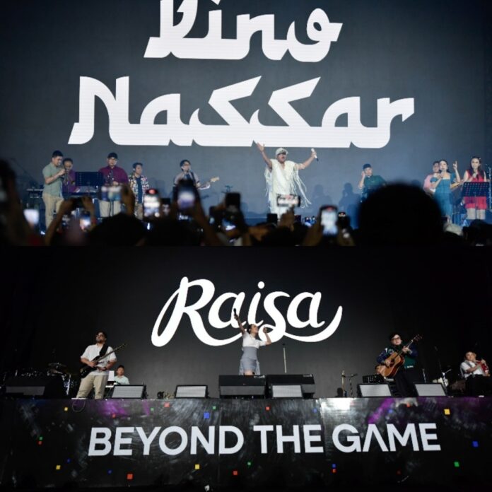 Indonesia Sports Summit 2025 resmi ditutup dengan pertunjukan spektakuler dari dua penyanyi papan atas Tanah Air, King Nassar dan Raisa di Indonesia Arena, Jakarta, Minggu (7/12).