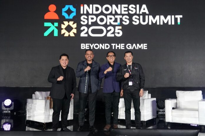 Menteri Usaha Mikro, Kecil, dan Menengah (UMKM) Maman Abdurrahman menjadi salah satu pembicara dalam forum Indonesia Sports Summit (ISS) 2025 bertema “Empowering The Sports Industry Value Chain” di Indonesia Arena, Kompleks Gelora Bung Karno (GBK) Senayan, Minggu (7/12) sore.