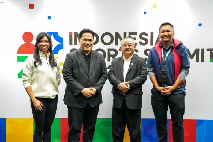 Direktur Utama InJourney Maya Watono(paling kiri) menilai, Indonesia Sports Summit (ISS) 2025 dapat menjadi katalis pengembangan pariwisata dan sport tourism di Indonesia. Maya berharap ISS rutin digelar setiap tahun dalam mengoptimalkan potensi sektor olahraga Tanah Air.